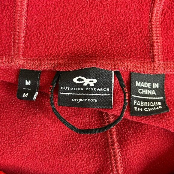 Outdoor Research Jacket Womens Size Medium Red Full Zip Hood Outdoor Hiking - Picture 3 of 3